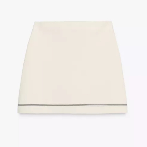 Zara Trimmed Mini Skirt - Picture 2 of 5